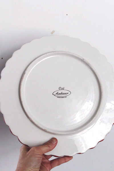 Vintage Cite Ambiance Avenue Des Champs Elysees Paris Ceramic Dish Plate Tray