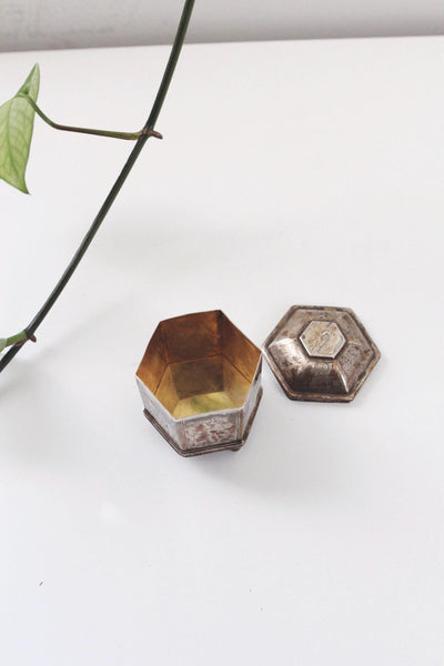 Vintage Silver Metropolitan Museum of Art (MMA) Reproduction 17th-century Dutch "Marriage Box" or "Knotjes Box"