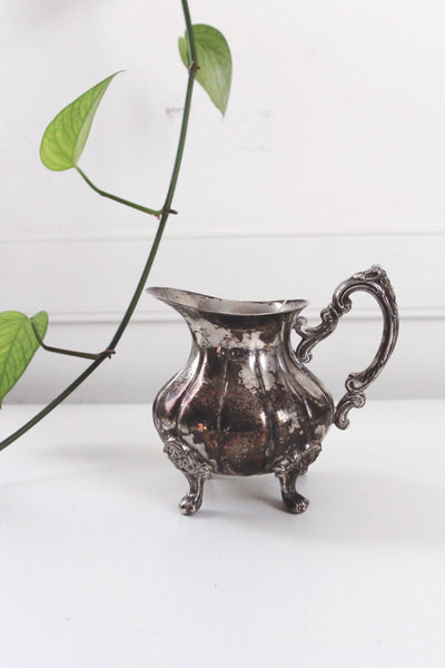 Vintage Farmhouse Grape Harvest Leaves White Ceramic Pitcher