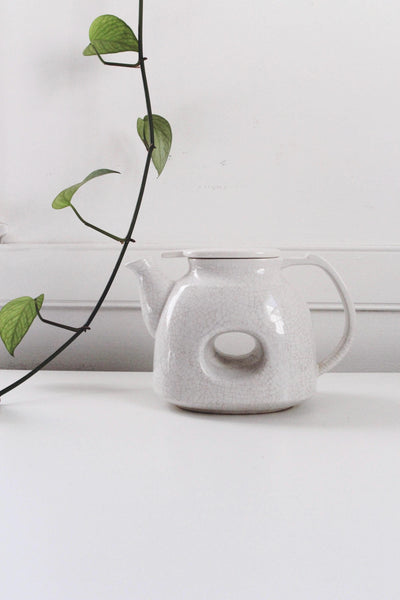 Vintage McCoy Brown Drip Glaze Ceramic Teapot