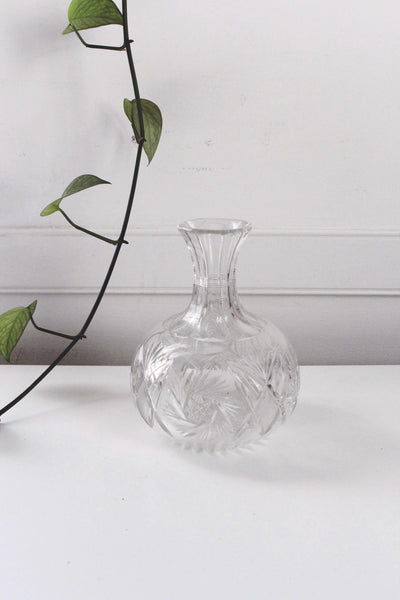 Vintage Antique American Brilliant Period Cut Glass water or Wine Carafe