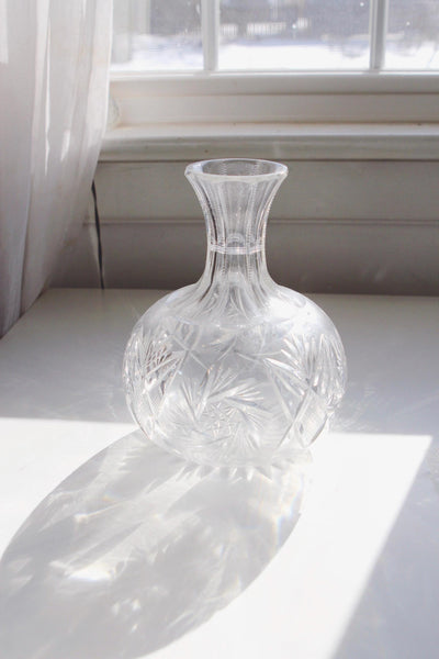 Vintage Antique American Brilliant Period Cut Glass water or Wine Carafe