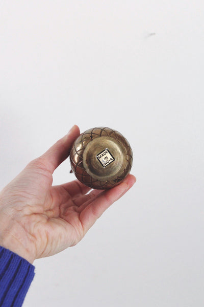 Vintage Brass Pineapple Trinket Containers