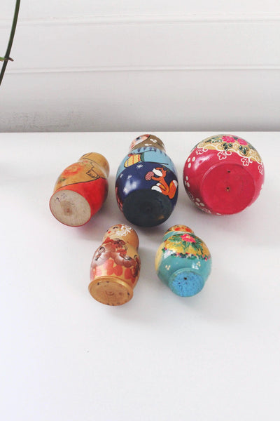 Vintage Traditional Russian Matryoshka Nesting Doll Stacking Babushka Doll | Sold Individually