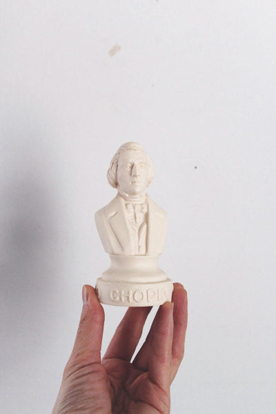 Vintage Halbe Composer Statuettes Bust Figurines Miniatures