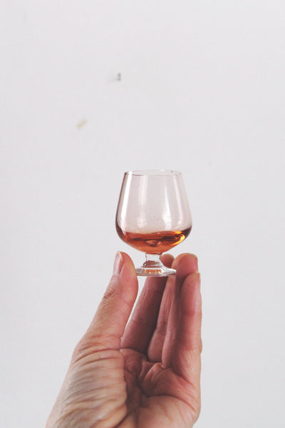 Vintage Mid-Century Modern MCM Multicolored Cordial Shot Glasses