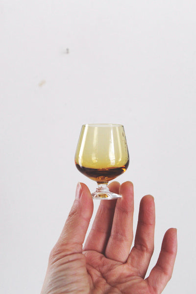 Vintage Mid-Century Modern MCM Multicolored Cordial Shot Glasses