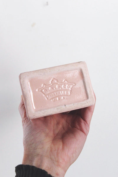 Vintage Robinson Ransbottom Pottery Co. (R.R.P. Co.) Hand Painted Ceramic Floral Pink Vase