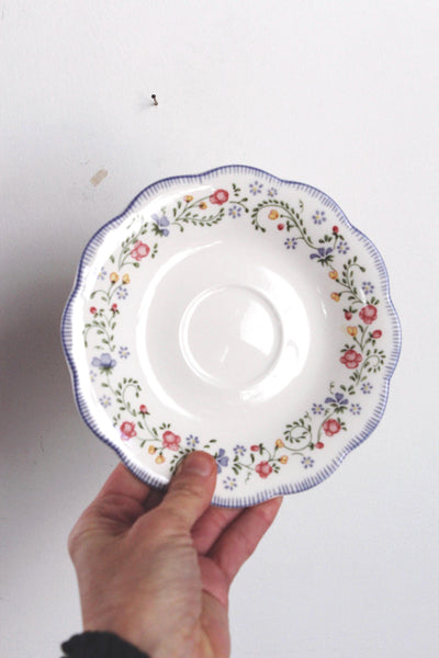 Vintage Sweetbrier Pattern by Nikko designed by Dena Salad Plates Saucers | Sold Individually