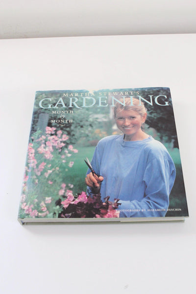 Martha Stewart's Gardening Month by Month Vintage Hardcover Book 1991 First Edition