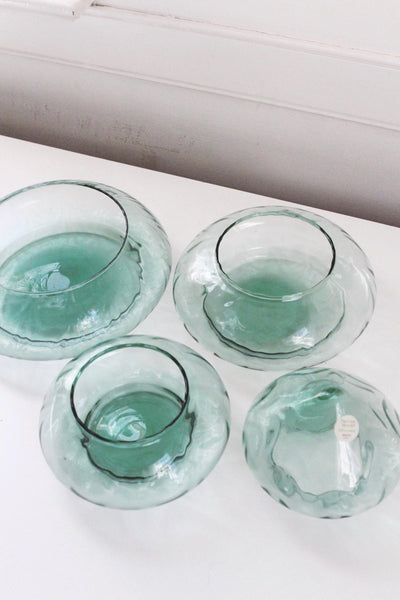 Vintage Princess House Green Glass Stacking Christmas Tree Candy Dish Display Made in USA