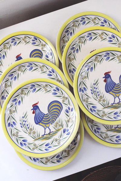 Vintage Seymour Mann Provincial Hand Painted Rooster Plate