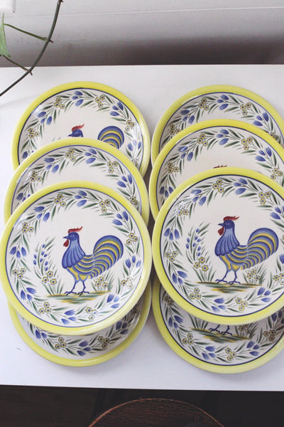 Vintage Seymour Mann Provincial Hand Painted Rooster Plate