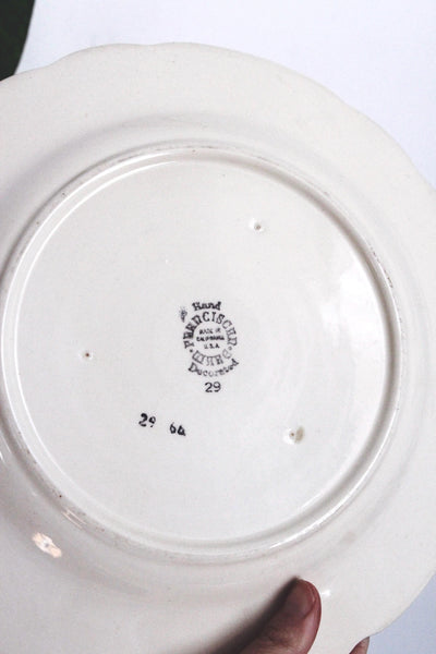 Vintage Hand Painted Dinner Plate - Franciscan Desert Rose USA Made 40s