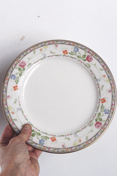 Set of 4 or 8 Vintage China Salad Plates - Noritake "Finale" pattern (7213)