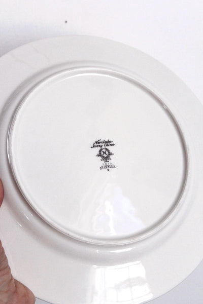 Set of 4 or 8 Vintage China Dinner Plates - Noritake "Finale" pattern (7213)
