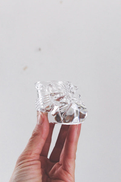 Vintage Princess House Baby Carriage and Bootie Glass Figurine Crystal Collectibles