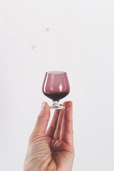 Vintage Mid-Century Modern MCM Multicolored Cordial Shot Glasses