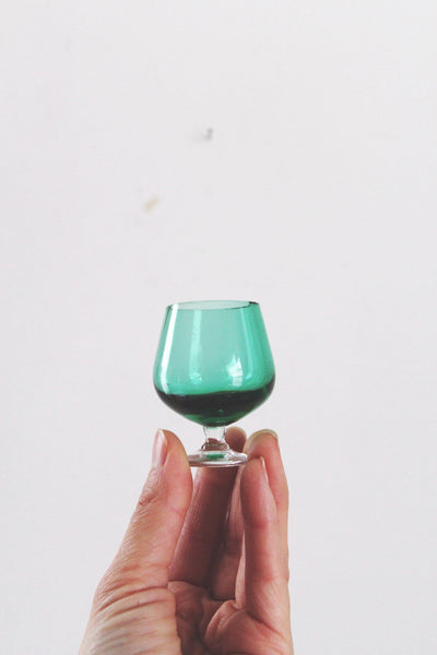 Vintage Mid-Century Modern MCM Multicolored Cordial Shot Glasses