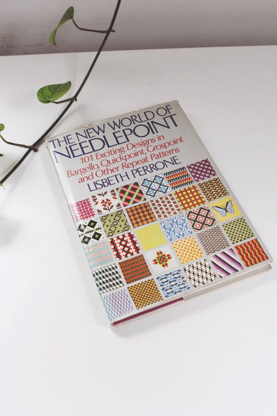 The New World of Needlepoint: 101 Exciting Designs in Bargello, Quickpoint, Grospoint, and Other Repeat by Lisbeth Perrone Vintage Book