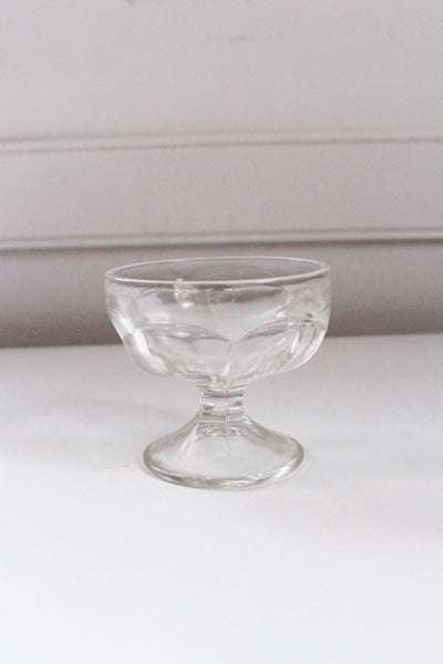 Vintage Mid-Century Libbey Glasses 5162 Low Sherbet Dishes Pressed Glass