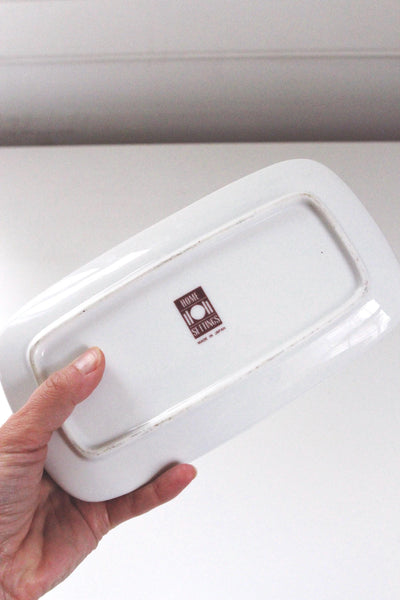 Vintage Butter Dish - Pink Flowers Roses - Ceramic, Retro Cottagecore