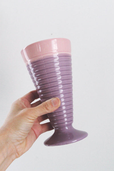 Set of Vintage Ice Cream Parfait Dessert Cups - Trisa Stoneware - Pastel Colors