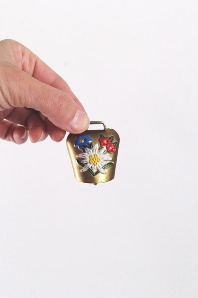 Vintage Brass Bell, Hand Bell - Apple Bell, Lady Bell, Meditaion Bell, Engraved Bell, Cow Bell