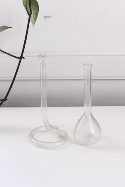 Vintage Laboratory Style Glassware Bud Vase or Propagation Tube