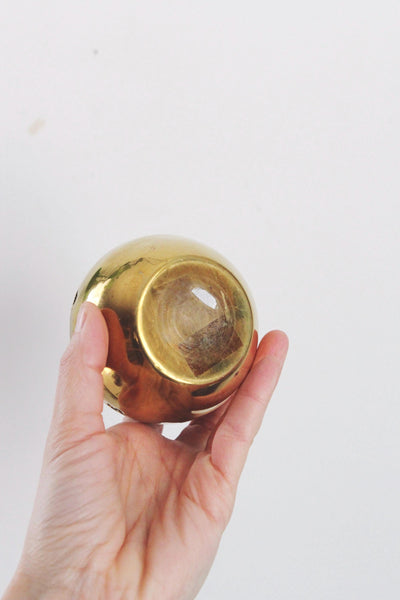 Vintage Brass Candle Votive Tea Light Candle Holders - Mid Century Modern, Pierced Brass