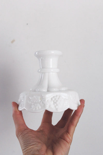 Vintage Crystal Candle Holders - Square Column, Minimalist Modern Design