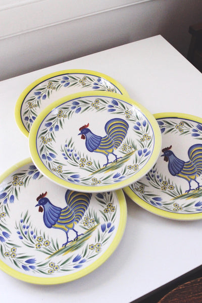 Vintage Seymour Mann Provincial Hand Painted Rooster Plate