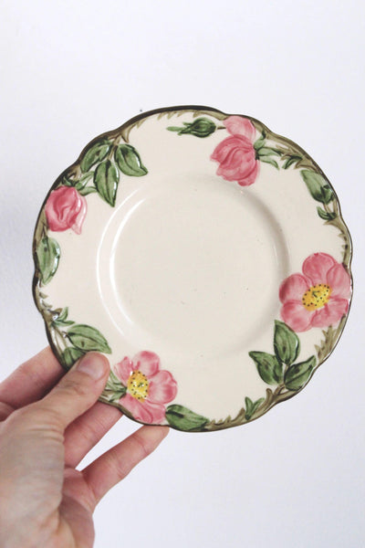 Set of 4 or 7 Vintage Bread Plates - Franciscan Desert Rose USA Made 40s
