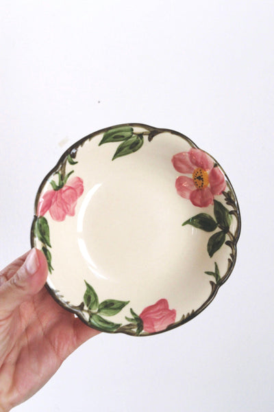 Set of 4 or 7 Vintage Fruit or Dessert Bowls - Franciscan Desert Rose USA 40s