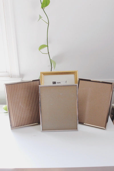 Vintage Metal Gold Brass Picture Frame - 8x10, 5x7, Bi-fold Picture Frame