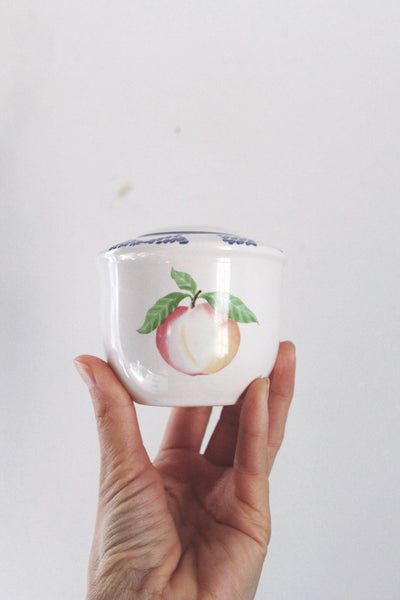 Vintage Pfaltzgraff Salt Pepper Shaker - Hopscotch Pattern Fruit, 90s Cottagecore