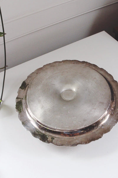 Vintage Silver Plated Chip and Dip Serving Tray by Oneida