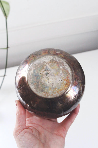 Vintage Silver Plated Lotus Flower Bowl, Water Lilly Bowl - Reed & Barton