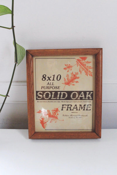 Vintage Wood Picture Frame 8x10 Solid Oak - Sold Individually