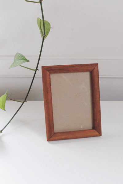 Vintage Solid Wood Picture Frame - 8x10, 5x7, Bi-fold Picture Frame - Oak + Teak