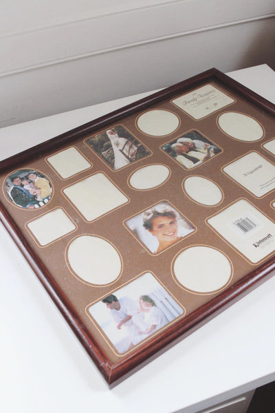 Vintage Collage Wood Picture Frame 16x20 - Photo, Art, Wall Hanging