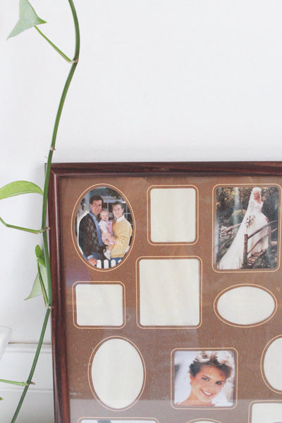 Vintage Collage Wood Picture Frame 16x20 - Photo, Art, Wall Hanging