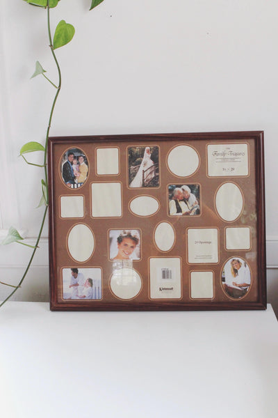 Vintage Collage Wood Picture Frame 16x20 - Photo, Art, Wall Hanging