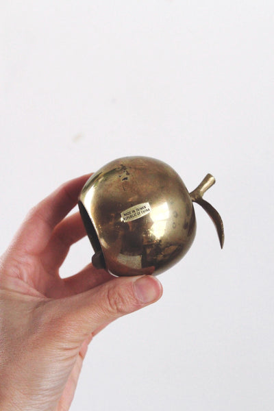 Vintage Brass Bell, Hand Bell - Apple Bell, Lady Bell, Meditaion Bell, Engraved Bell, Cow Bell