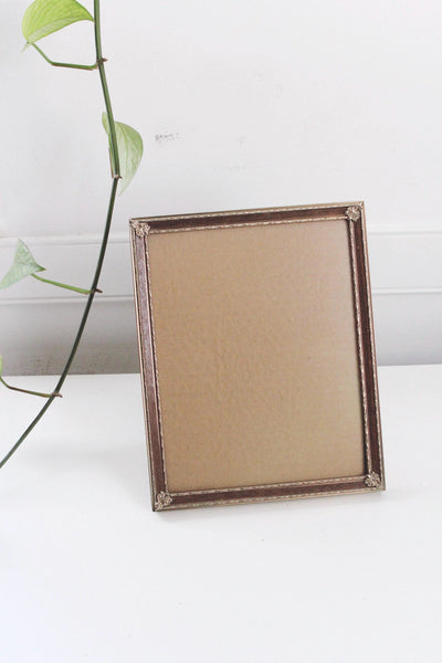 Vintage Metal Gold Brass Picture Frame 8x10 - Mid Century Decor