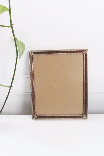 Vintage Metal Gold Brass Picture Frame 8x10 - Mid Century Decor