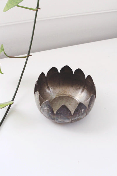 Vintage Silver Plated Lotus Flower Bowl, Water Lilly Bowl - Reed & Barton