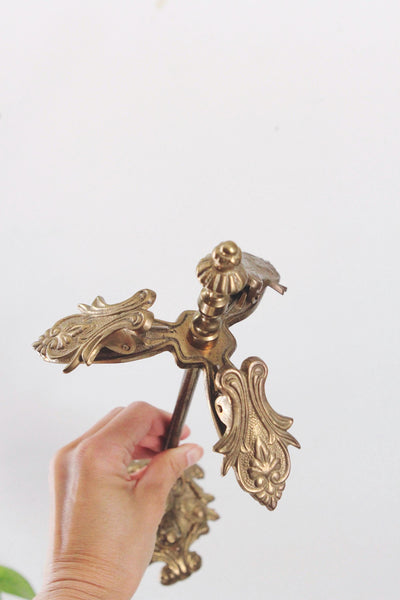 Vintage Victorian Style Clip Brass Stand - Card, Notes, Photograph Holder - Jewelry Display, Towel Holder
