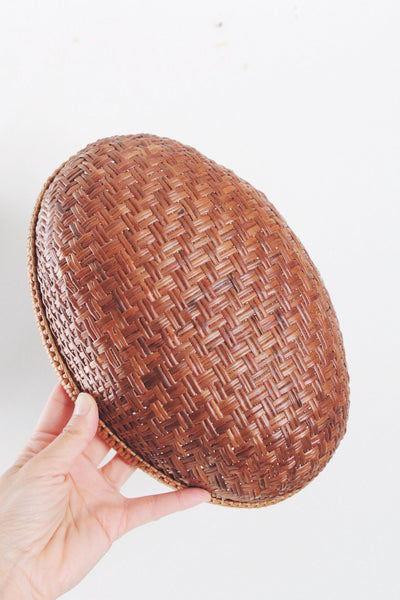 Vintage Woven Basket or Bowl - Handcrafted - Farmhouse, Cottagecore
