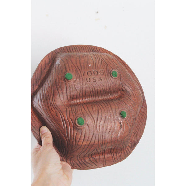 Vintage Mid-Century Ceramic Ashtray Bowl Sequoia Ware - Orange & Yellow - Handcrafted Pottery, USA